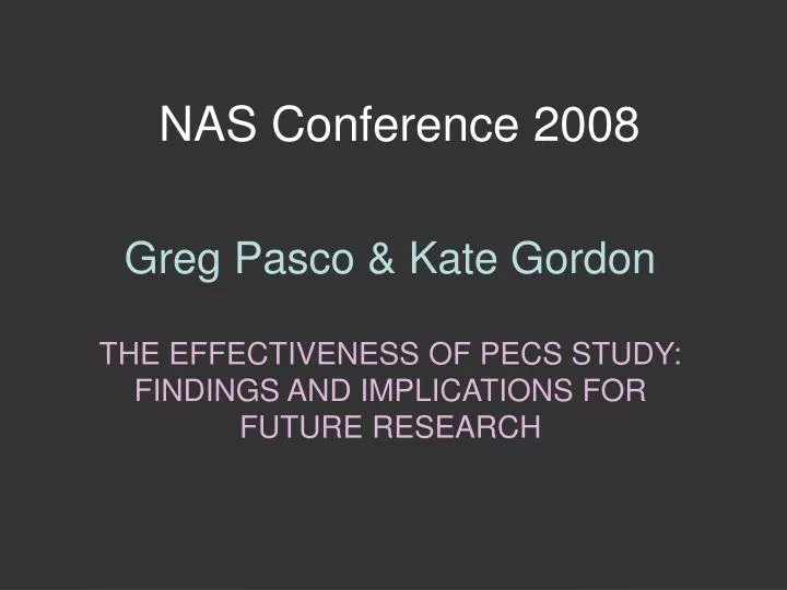 nas conference 2008