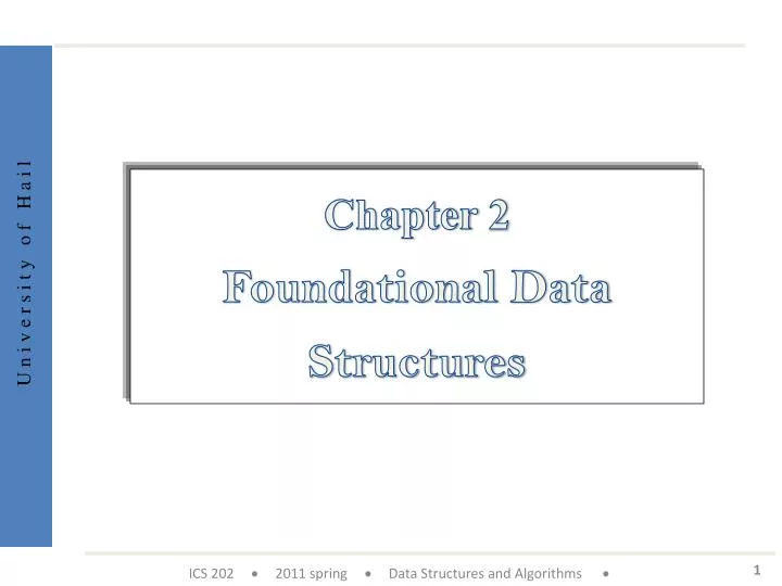chapter 2 foundational data structures