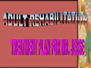 TREATMENT PLAN FOR MR. JESSE