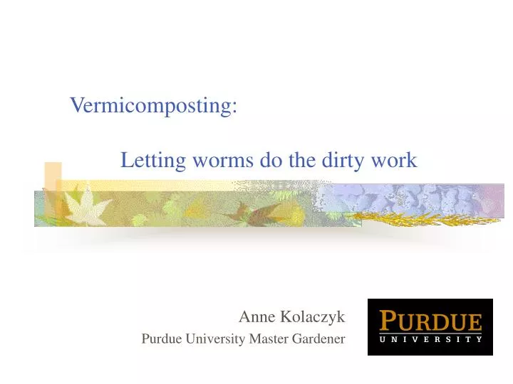 vermicomposting letting worms do the dirty work
