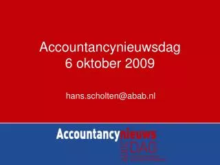 Accountancynieuwsdag 6 oktober 2009