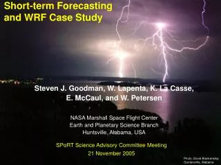 Short-term Forecasting and WRF Case Study