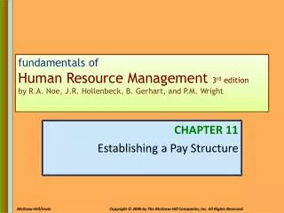 fundamentals of Human Resource Management 3 rd edition by R.A. Noe, J.R. Hollenbeck, B. Gerhart, and P.M. Wright