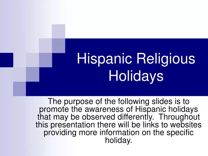 hispanic religious holidays