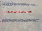 THE RUSSIAN REVOLUTION - slide 1