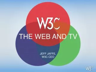 JEFF JAFFE, W3C CEO