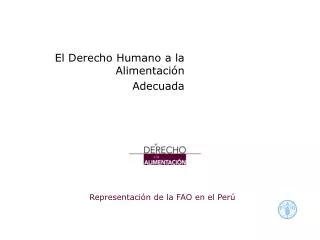 representaci n de la fao en el per