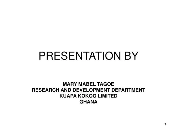 presentation by