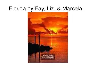 Florida by Fay, Liz, &amp; Marcela