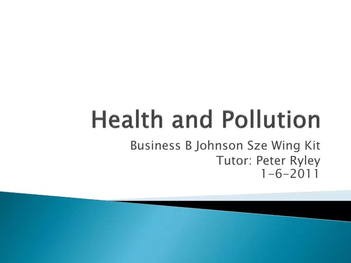 health and pollution