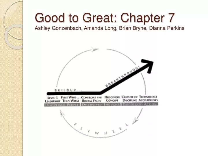 good to great chapter 7 ashley gonzenbach amanda long brian bryne dianna perkins