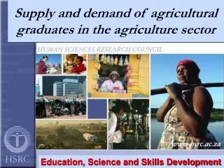Supply and demand of agricultural graduates in the agriculture sector