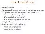Branch-and-Bound - slide 1