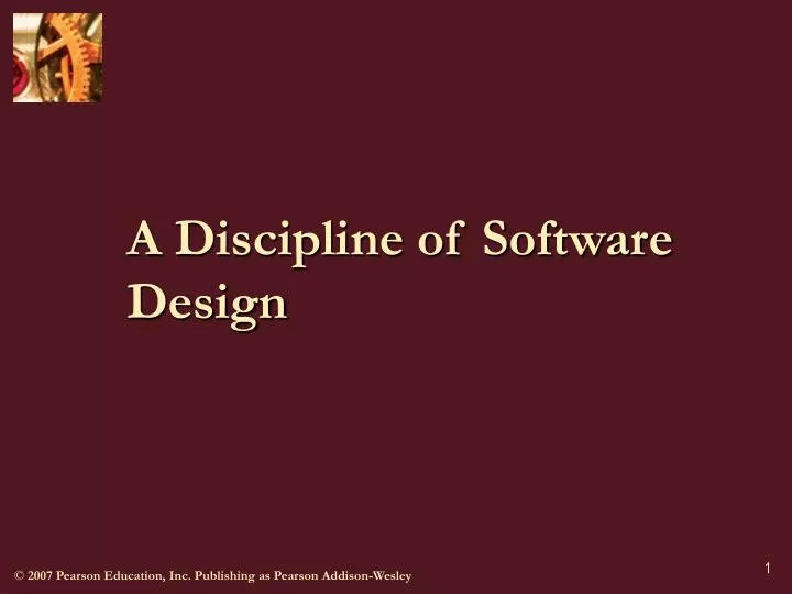 a discipline of software design