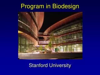 Program in Biodesign