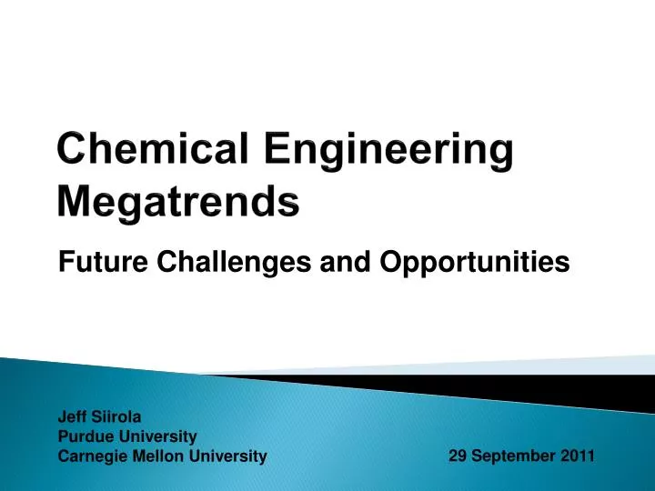 chemical engineering megatrends