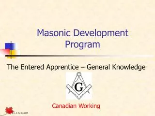 Masonic Development Program
