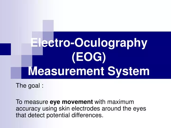 electro oculography eog measurement system