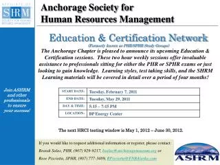 Anchorage Society for Human Resources Management