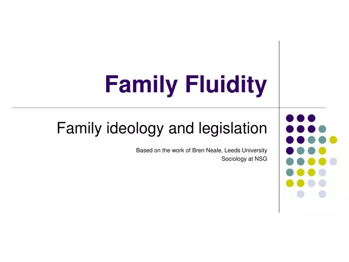 family fluidity