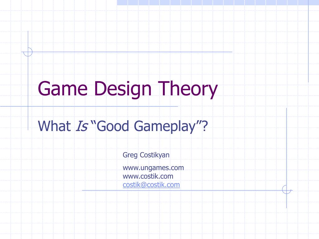 PPT - Game Design Theory PowerPoint Presentation, free download - ID:66390