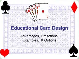 Educational Card Design
