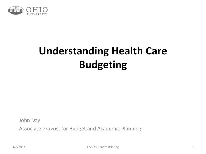 understanding health care budgeting