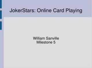 JokerStars: Online Card Playing