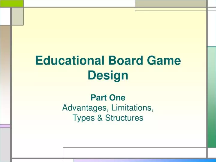 educational board game design