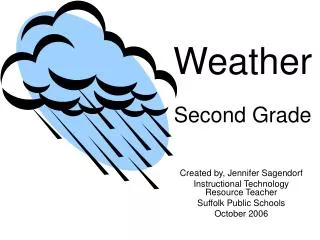 Weather Second Grade