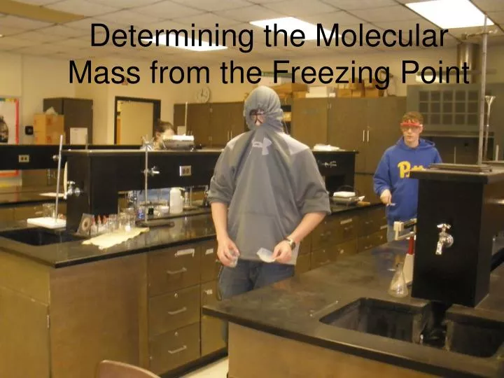 determining the molecular mass from the freezing point