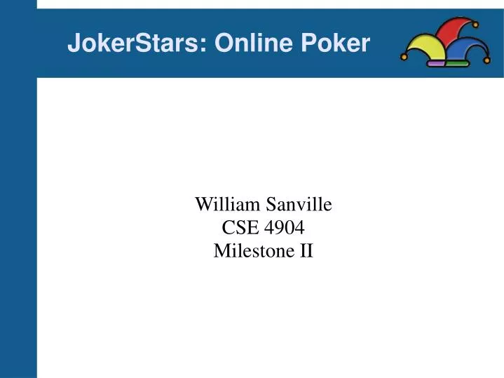 william sanville cse 4904 milestone ii