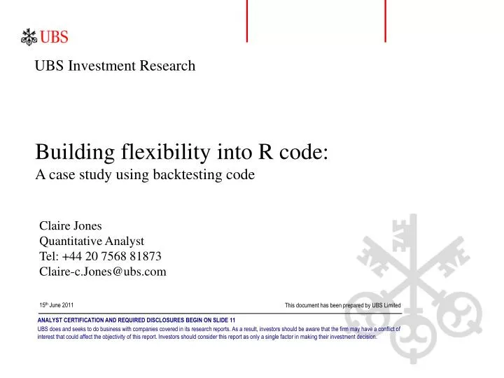 building flexibility into r code a case study using backtesting code