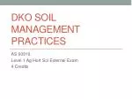 DKO Soil Management Practices - slide 1