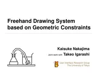 Freehand Drawing System based on Geometric Constraints