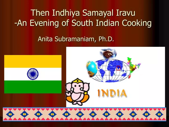 then indhiya samayal iravu an evening of south indian cooking
