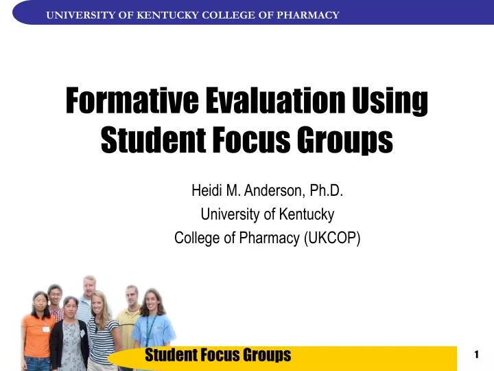 formative evaluation using student focus groups