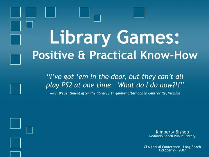 kimberly bishop redondo beach public library cla annual conference long beach october 29 2007