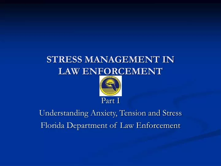 stress management in law enforcement