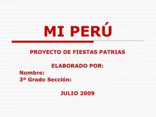 MI PERÚ