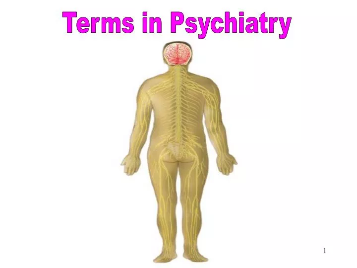 terms in psychiatry