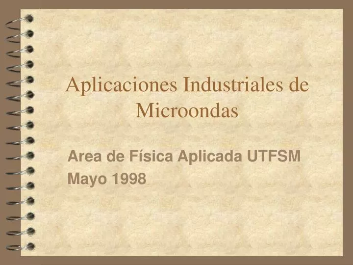aplicaciones industriales de microondas