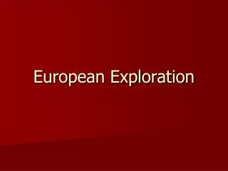 european exploration