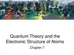 Quantum Theory and the Electronic Structure of Atoms - slide 1