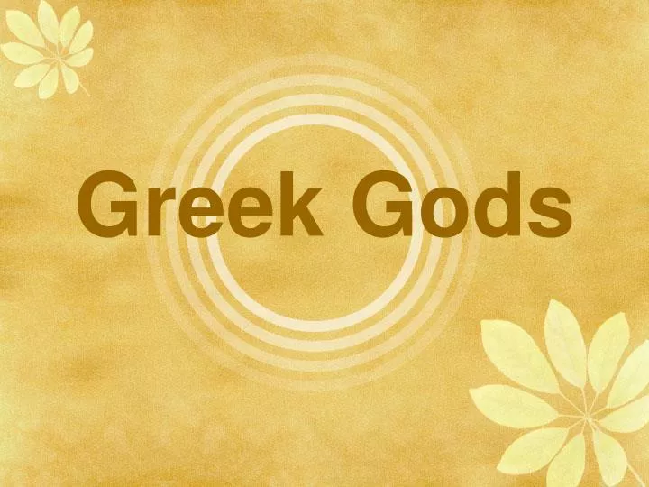 greek gods