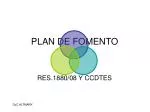 PLAN DE FOMENTO - slide 1