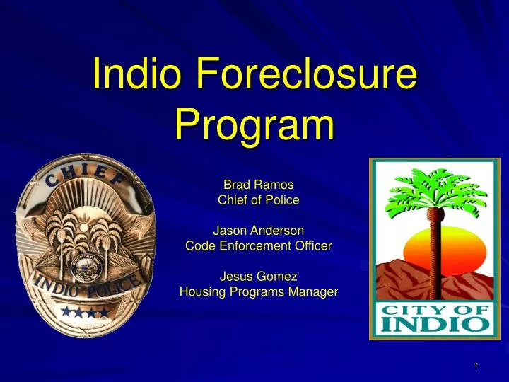 indio foreclosure program