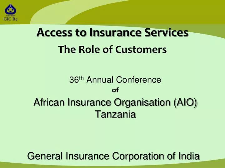 36 th annual conference of african insurance organisation aio tanzania