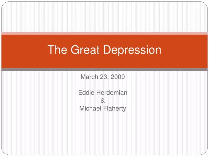 the great depression