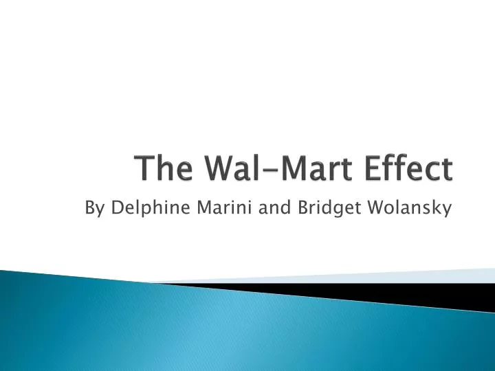the wal mart effect